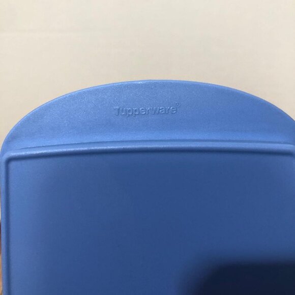 Tupperware Impressions Large Butter Cheese Keeper Bottom/Lid Sheer Blue 3672A-3 - Picture 5 of 14